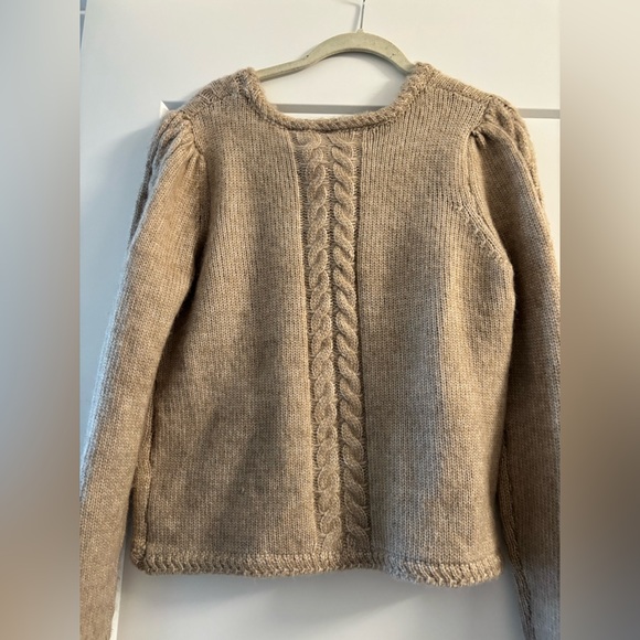 NWOT Joie Women's Cable Knit Sweater - Tan - Picture 6 of 8